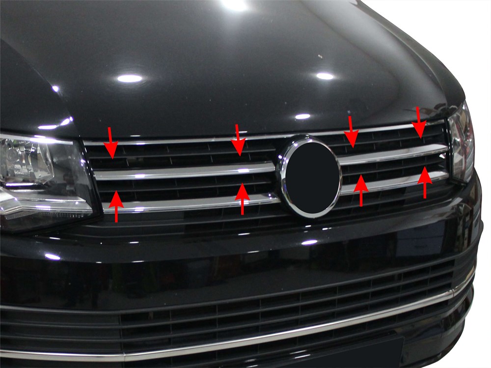 VW Caravelle T6 Ön Panjur Çıtası 2 Prç 2015 ve Sonrası VW Caravelle T6 Ön Panjur Çıtası 2 Prç 2015 ve Sonrası