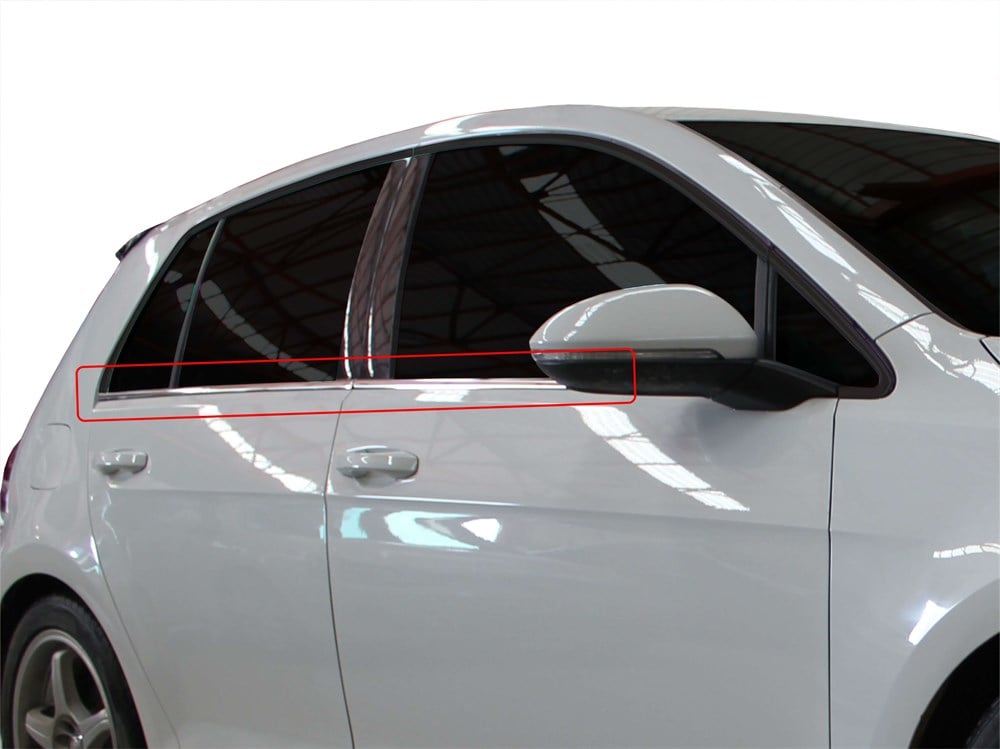 VW Golf 7 Cam Çıtası 4 Prç Krom 2013 ve Sonrası VW Golf 7 Cam Çıtası 4 Prç Krom 2013 ve Sonrası