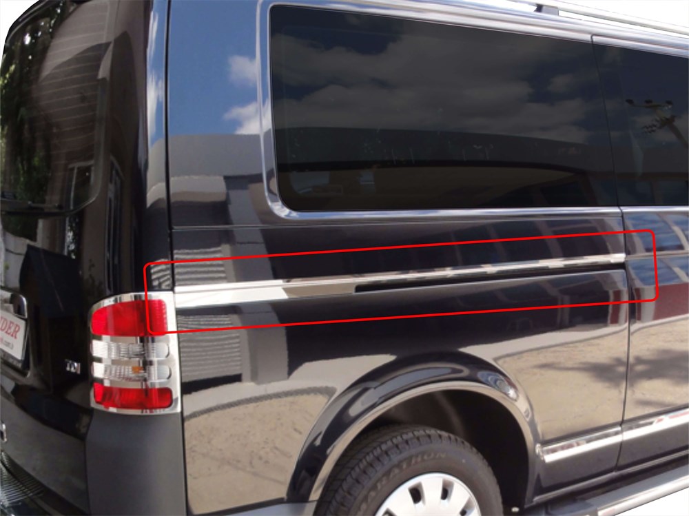 VW Multivan T5.5 Sürgülü Kapı Çıtası 2 Prç Krom (U.Ş) 2010 ve Sonrası VW Multivan T5.5 Sürgülü Kapı Çıtası 2 Prç Krom (U.Ş) 2010 ve Sonrası