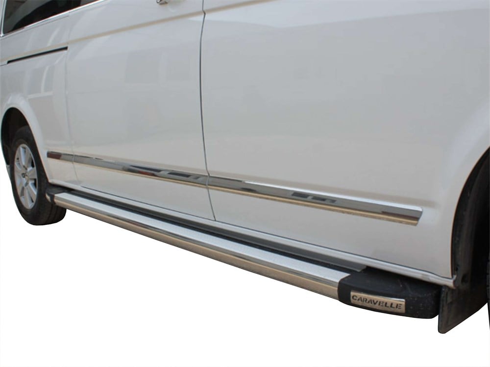 VW Multivan T5.5 Yan Kapı Çıtası 7 Prç Krom (U.Ş) 2010 ve Sonrası VW Multivan T5.5 Yan Kapı Çıtası 7 Prç Krom (U.Ş) 2010 ve Sonrası