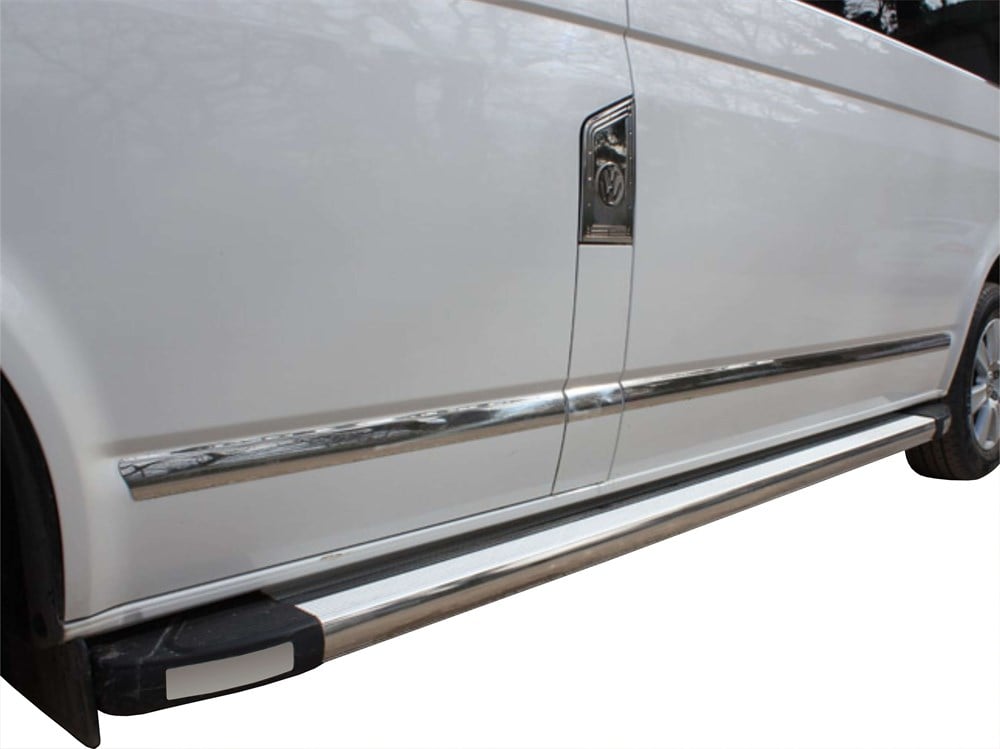 VW Multivan T5.5 Yan Kapı Çıtası 7 Prç Krom (U.Ş) 2010 ve Sonrası VW Multivan T5.5 Yan Kapı Çıtası 7 Prç Krom (U.Ş) 2010 ve Sonrası