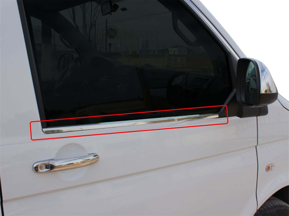 VW Multivan T5 Cam Çıtası 2 Prç Krom 2003-2010 VW Multivan T5 Cam Çıtası 2 Prç Krom 2003-2010