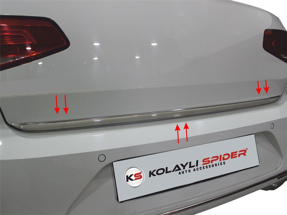 VW Passat B8.5 Bagaj Alt Çıtası Krom 2019 ve Sonrası VW Passat B8.5 Bagaj Alt Çıtası Krom 2019 ve Sonrası