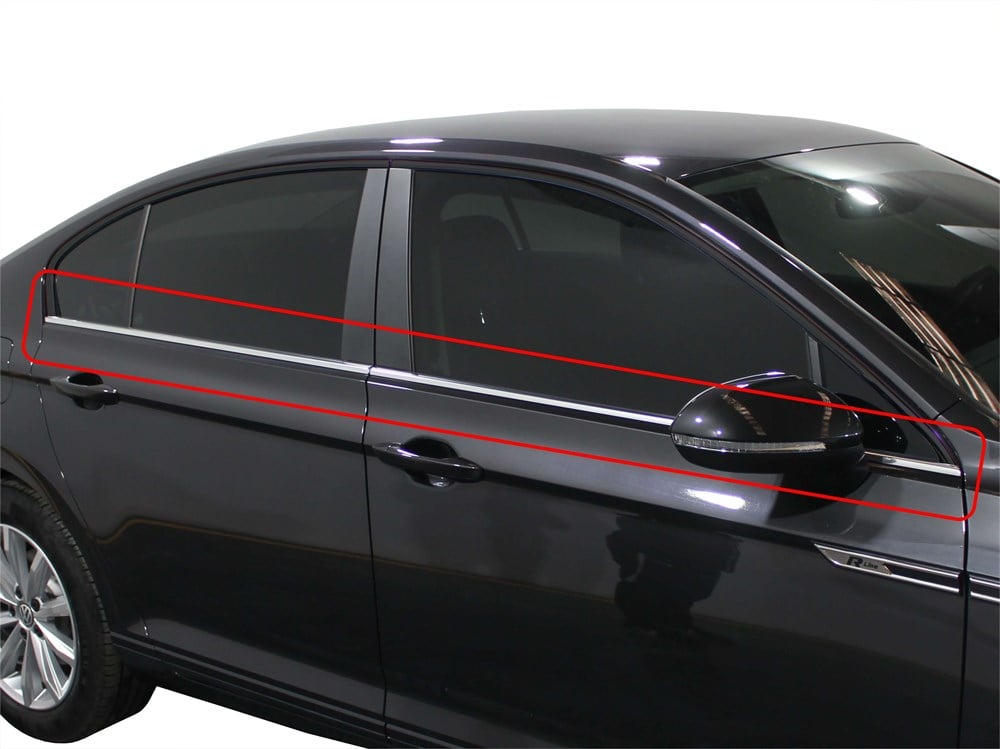 VW Passat B8.5 Cam Çıtası 4 Prç Krom 2019 ve Sonrası VW Passat B8.5 Cam Çıtası 4 Prç Krom 2019 ve Sonrası