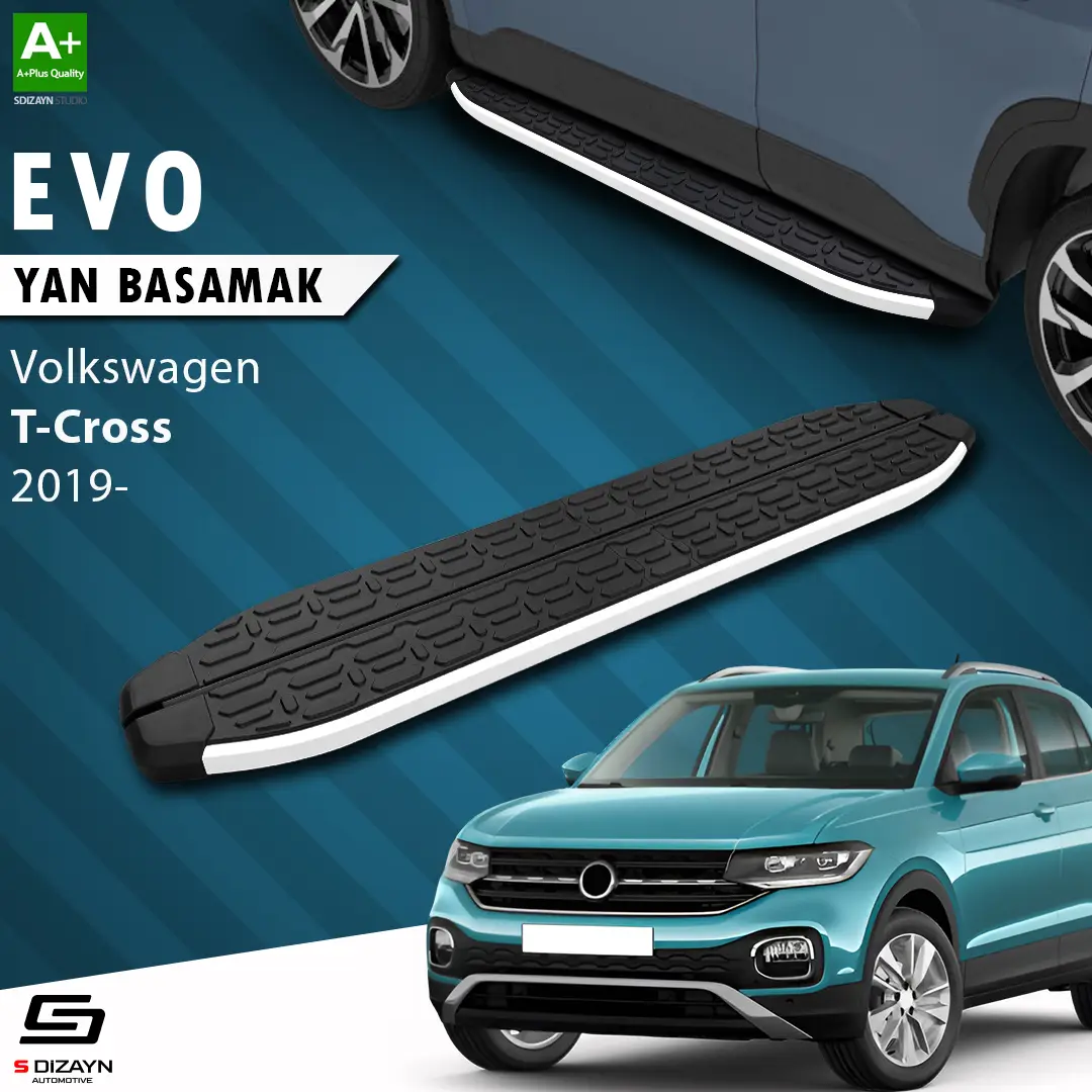 VW T-Cross Evo Aluminyum Yan Basamak 173 Cm 2019-2023 A+ Kalite