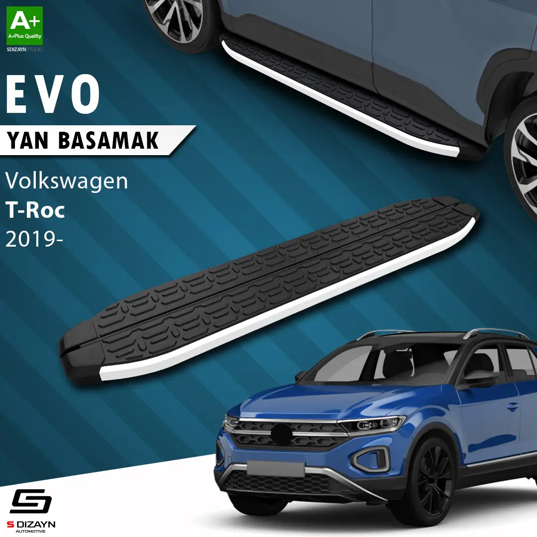 VW T-Roc Evo Aluminyum Yan Basamak 173 Cm 2019-2025 A+ Kalite