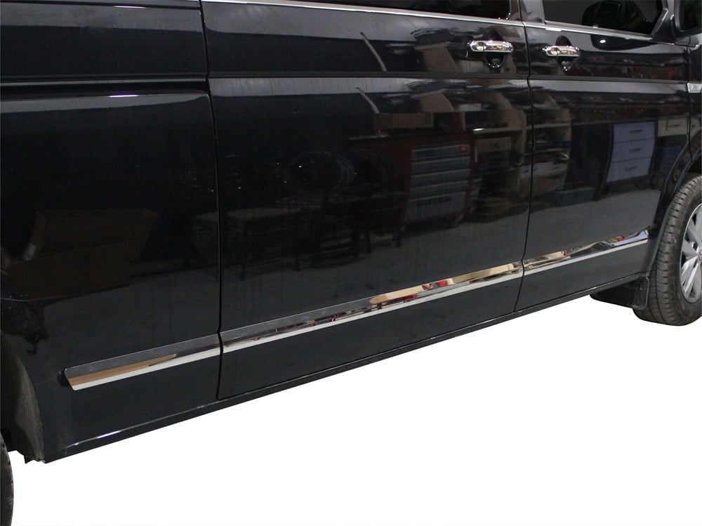 VW Transporter T6.1 Yan Kapı Çıtası 7 Prç. Krom 2020 ve Sonrası VW Transporter T6.1 Yan Kapı Çıtası 7 Prç. Krom 2020 ve Sonrası